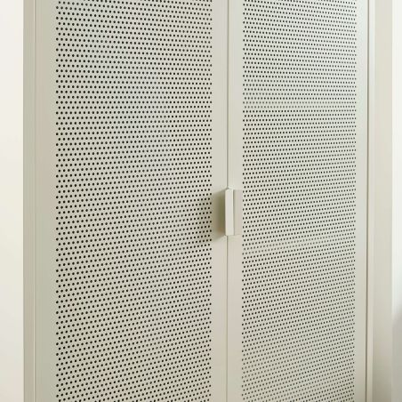 Armoire PANTONE métal beige sable 2 portes