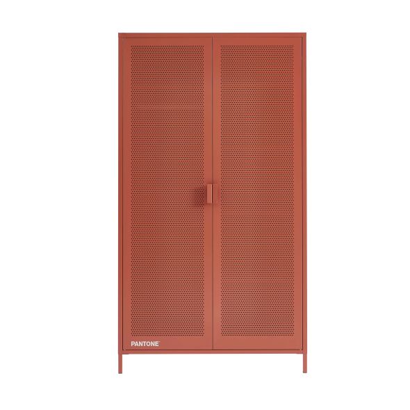 Armoire PANTONE métal terracotta 2 portes