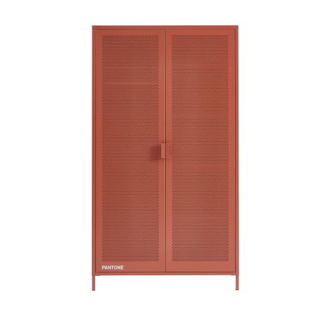 Armoire PANTONE métal terracotta 2 portes