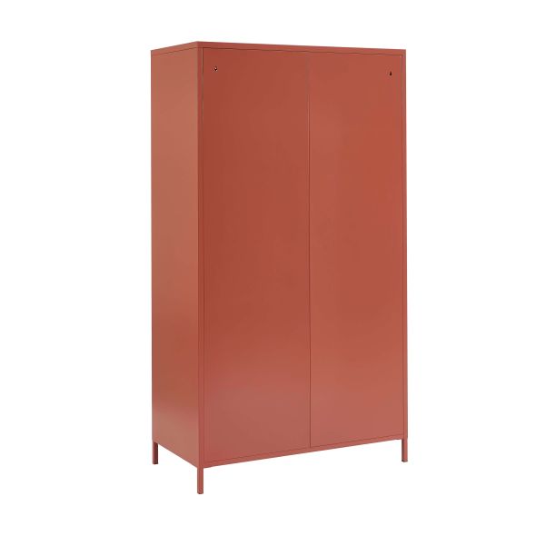 Armoire PANTONE métal terracotta 2 portes