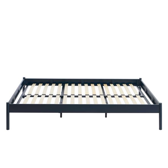 Lit PANTONE 140x190 métal bleu nuit sommier inclus