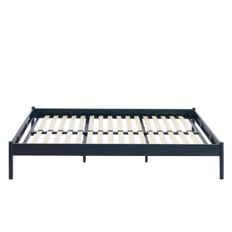 Lit PANTONE 140x190 métal bleu nuit sommier inclus