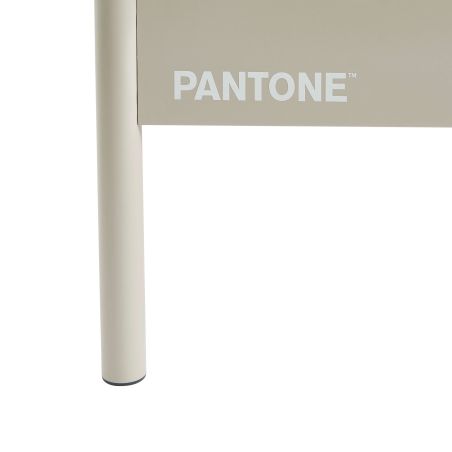 Lit PANTONE 140x190 métal beige sable sommier inclus