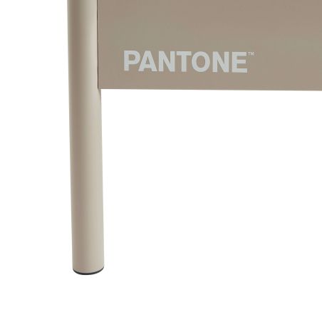 Lit PANTONE 140x190 métal taupe sommier inclus