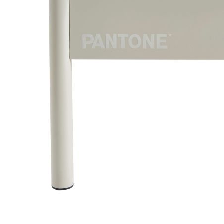 Lit PANTONE 160x200 métal beige sable sommier inclus
