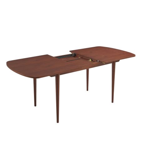 Table extensible LEON noyer 160 à 200cm