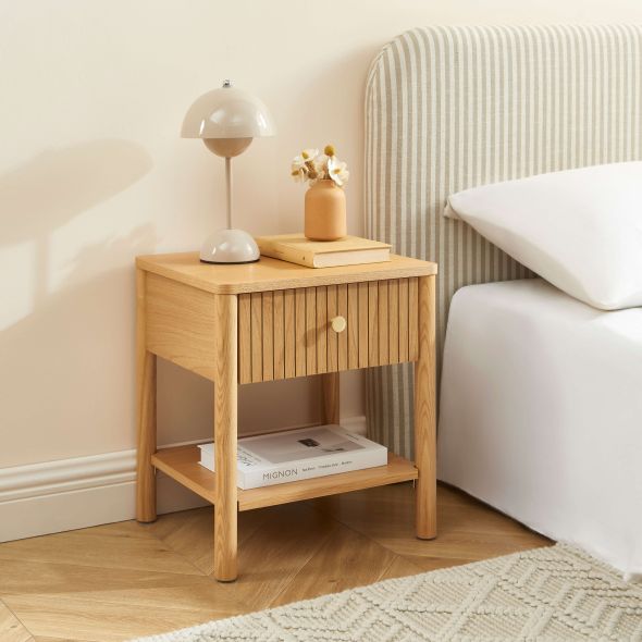 Table de chevet CLEO placage chêne