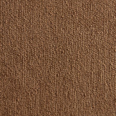 Lot de 2 chaises SERENA tissu chenille marron et pieds métal marron