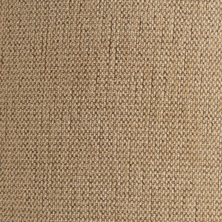 Chaise LUISA tissu chenille ocre et pieds métal noir