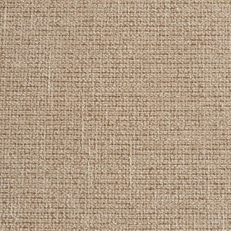 Fauteuil de table ABELIA velours beige et pieds métal noir