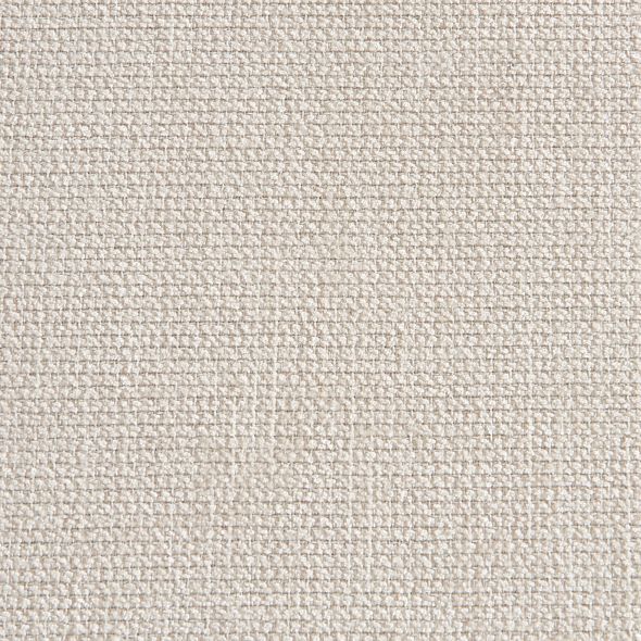 Fauteuil de table ABELIA velours blanc et pieds métal noir