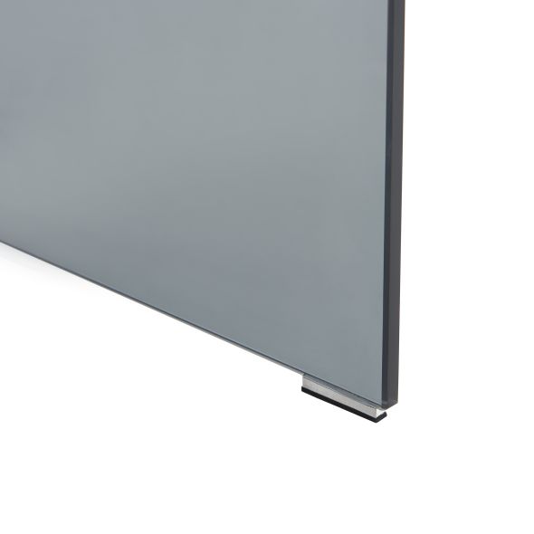 Lot de 2 tables de chevet GINZA verre trempé noir