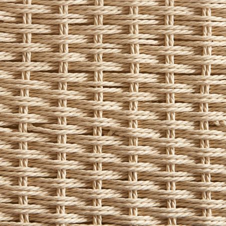 Lot de 2 tables de chevet GINKO placage chêne et corde