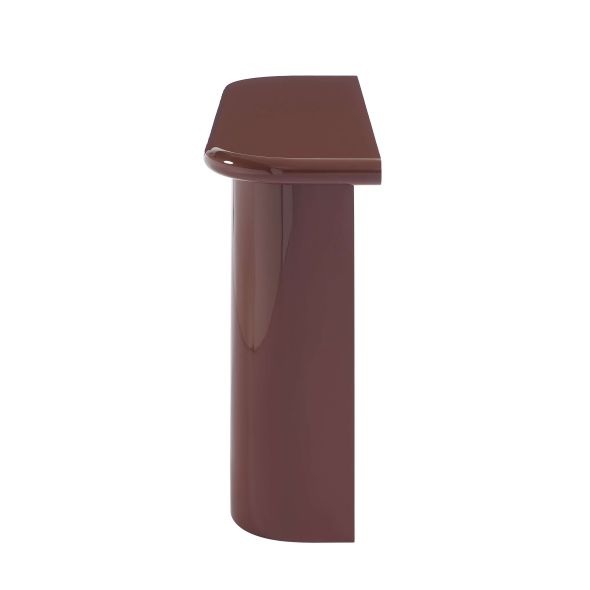 Console MOXY finition laquée brillante bordeaux 120cm