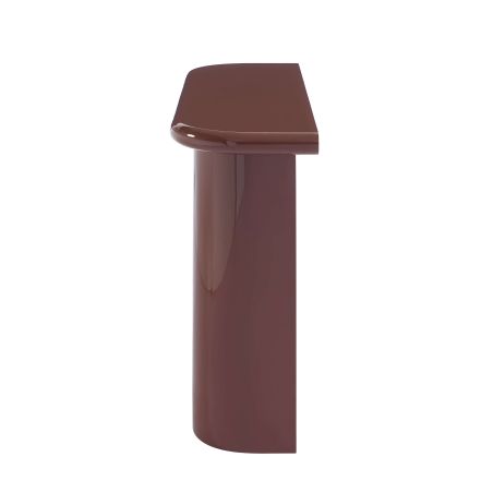 Console MOXY finition laquée brillante bordeaux 120cm