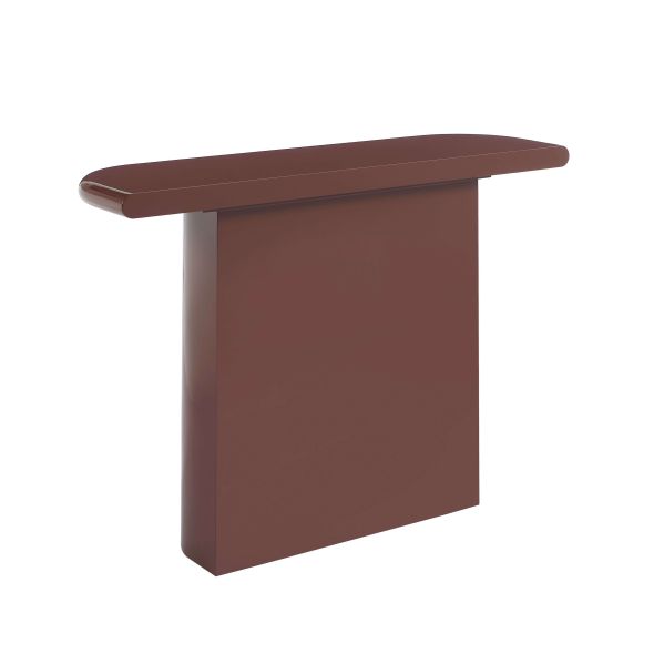 Console MOXY finition laquée brillante bordeaux 120cm