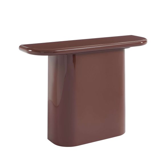Console MOXY finition laquée brillante bordeaux 120cm