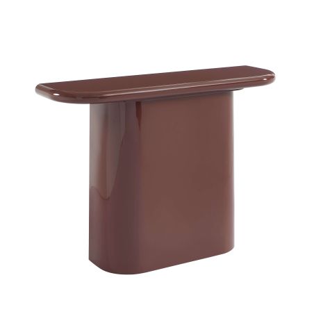 Console MOXY finition laquée brillante bordeaux 120cm