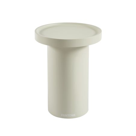 Table d'appoint PANTONE finition laquée mate beige sable 40cm