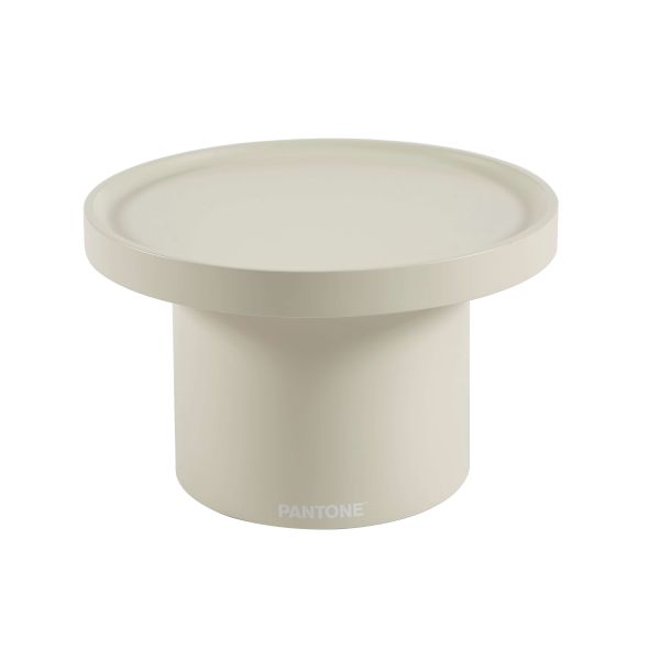 Table d'appoint PANTONE finition laquée mate beige sable 50cm