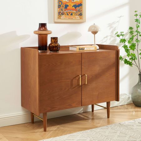 Buffet TWIGGY placage frêne 2 portes 100cm