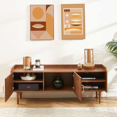 Meuble TV TWIGGY placage frêne 150cm