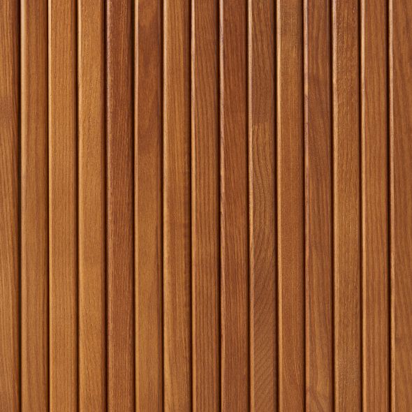 Buffet ERNEST frêne foncé 2 portes tambour 160cm