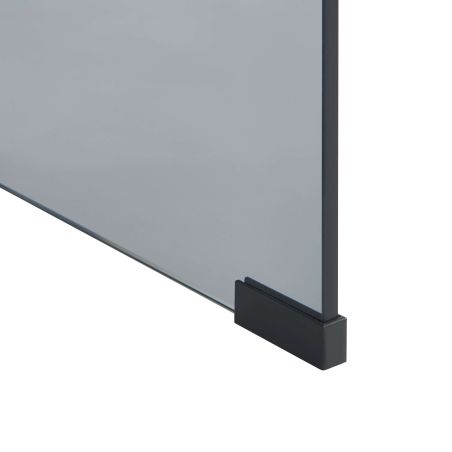 Table de chevet GINZA verre trempé noir