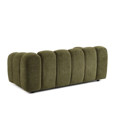 Canapé SUNNY 2 places tissu tweed vert