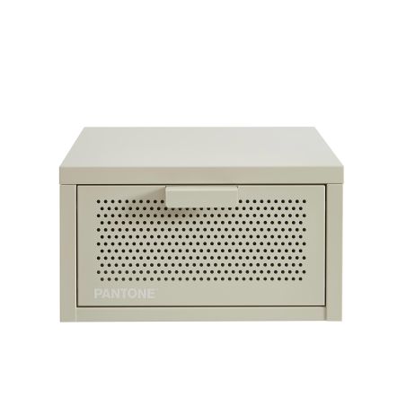 Table de chevet murale PANTONE métal beige sable 40cm