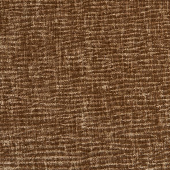 Canapé droit fixe NIKKI 2 places velours texturé marron