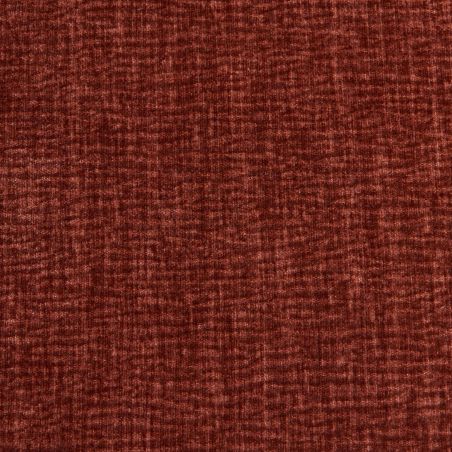 Canapé droit fixe NIKKI 2 places velours texturé terracotta