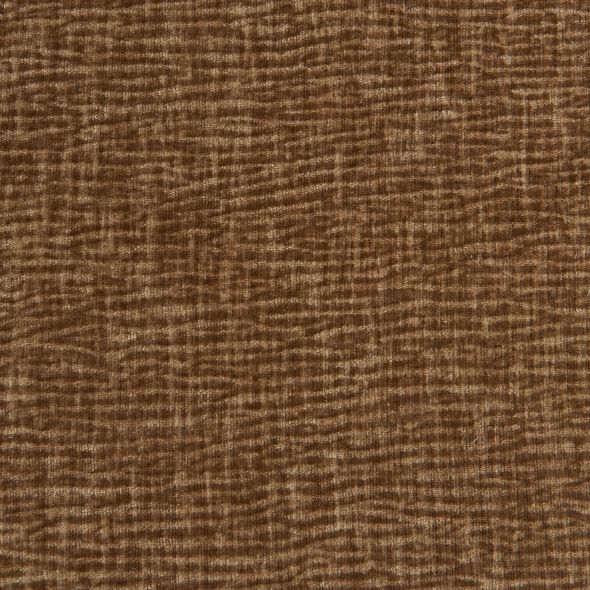 Canapé droit fixe NIKKI 3 places velours texturé marron