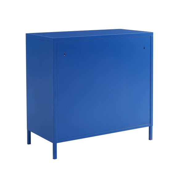 Commode PANTONE métal 4 tiroirs bleu électrique 80 cm