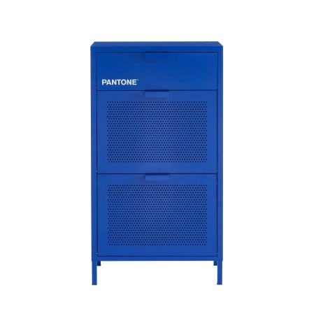 Meuble à chaussures PANTONE métal bleu électrique 55cm