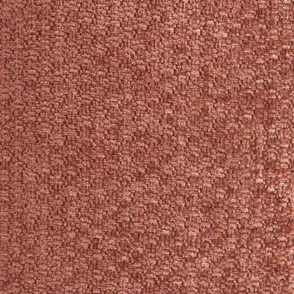 Canapé droit MATILDA 3 places tissu chenille rouge brique