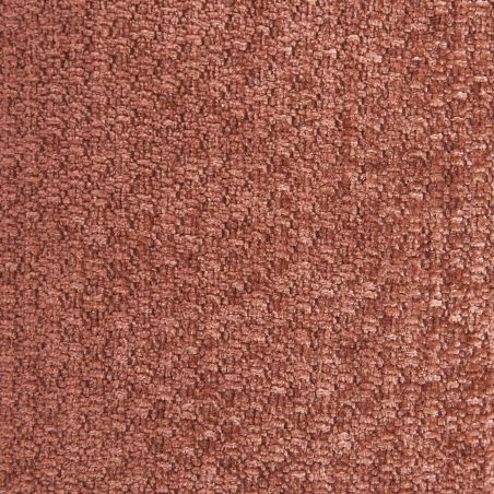 Canapé droit MATILDA 3 places tissu chenille rouge brique