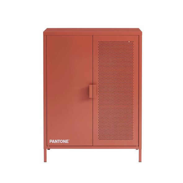 Buffet PANTONE métal terracotta h100cm