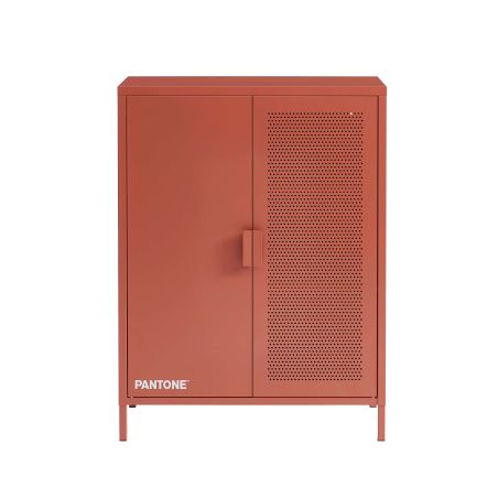 Buffet PANTONE métal terracotta h100cm