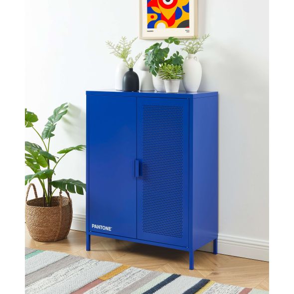 Buffet PANTONE métal bleu électrique h100cm