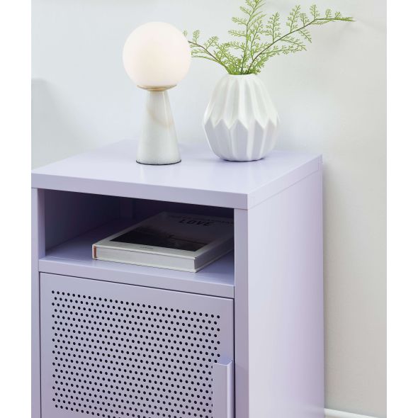 Table de chevet PANTONEmétal lilas 40cm