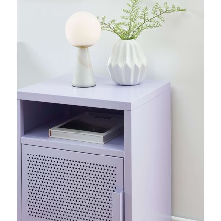 Table de chevet PANTONEmétal lilas 40cm
