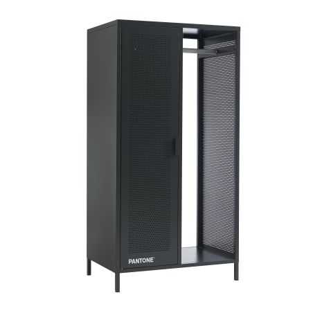 Vestiaire PANTONE métal gris anthracite avec penderie h145cm