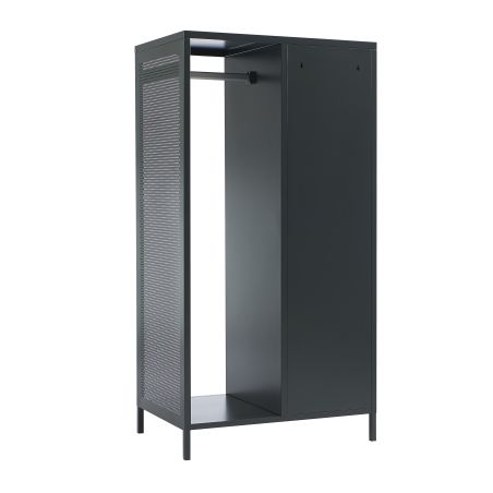 Vestiaire PANTONE métal gris anthracite avec penderie h145cm