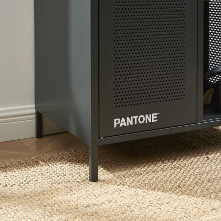 Vestiaire PANTONE métal gris anthracite avec penderie h145cm
