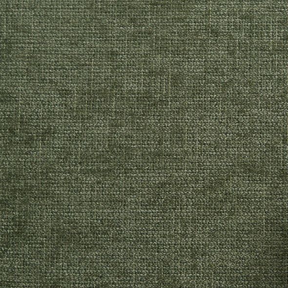 Fauteuil de table ABELIA velours tramé vert et pieds métal noir