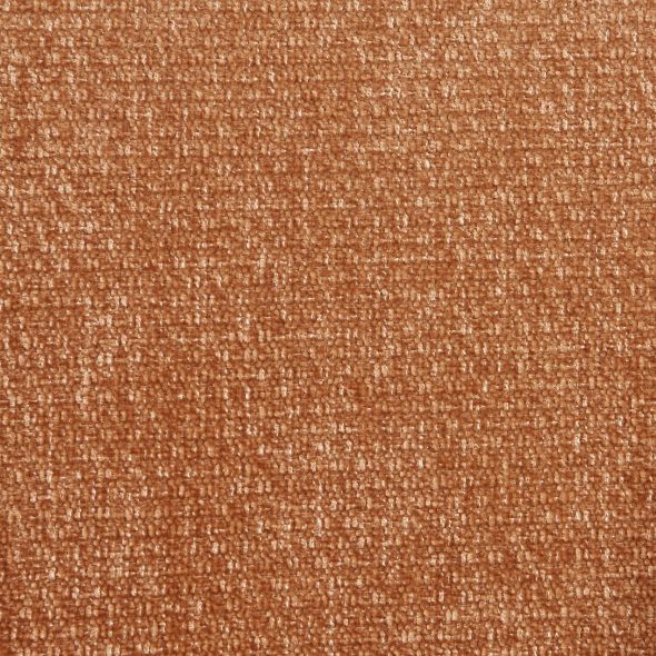 Fauteuil de table PAOLA tissu chenille terracotta pied chêne massif