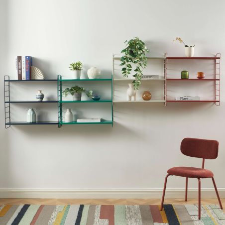 Etagère murale 3 niveaux PANTONE métal beige sable 60,5x20cm