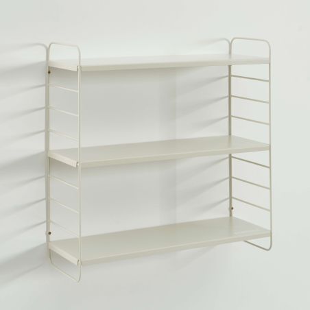 Etagère murale 3 niveaux PANTONE métal beige sable 60,5x20cm
