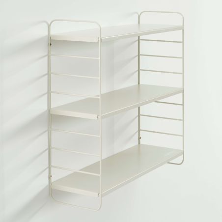 Etagère murale 3 niveaux PANTONE métal beige sable 60,5x20cm